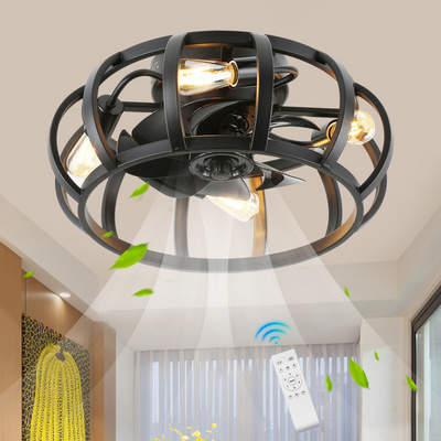 SLYNN Indoor Energy Saving Decorative Lighting LED Intelligent Ceiling Fan Lamp