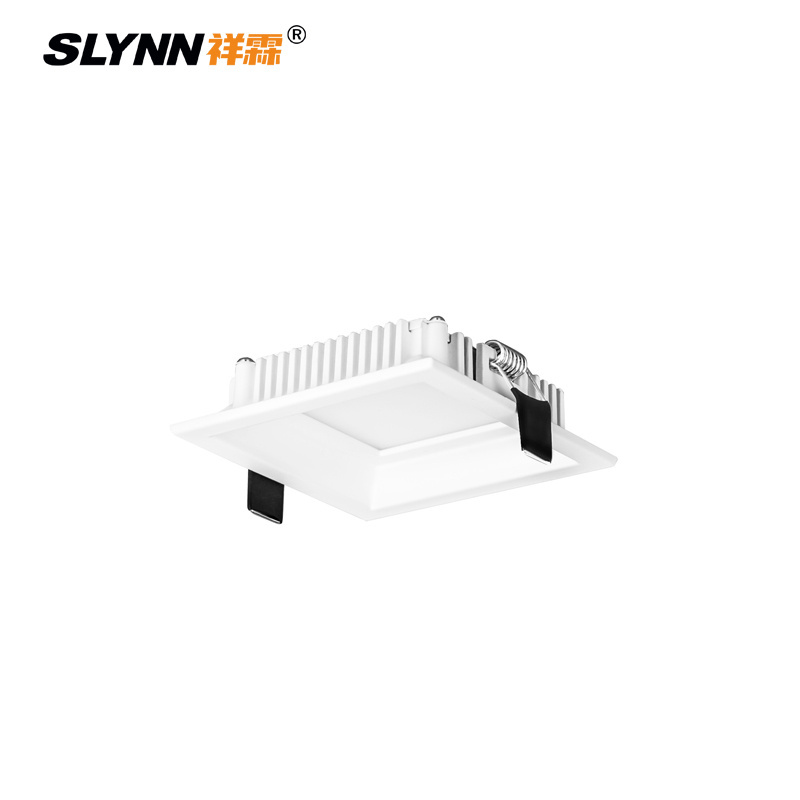 SLYNN Modern Indoor 8W 15W 25W Square Recessed LED Downlight 3CCT Selectable Anti Glare Square Downlight for Home