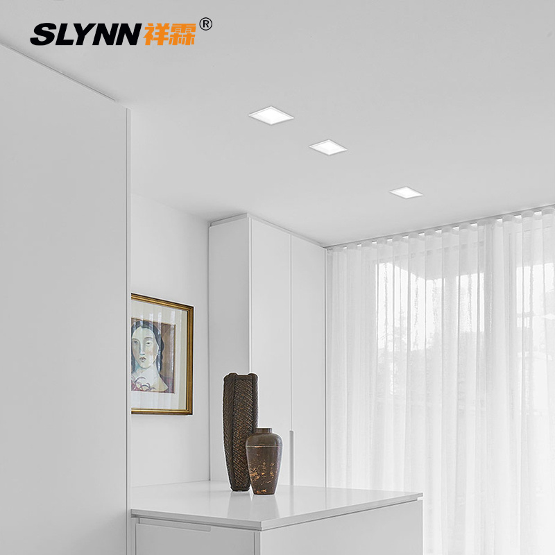 SLYNN Modern Indoor 8W 15W 25W Square Recessed LED Downlight 3CCT Selectable Anti Glare Square Downlight for Home