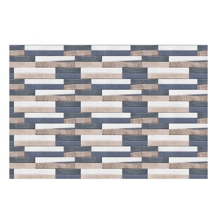 Flexible Grey Natural Stone Wall Tiles Outdoor Exterior Cladding Tile 30x60 3D Tiles For Wall