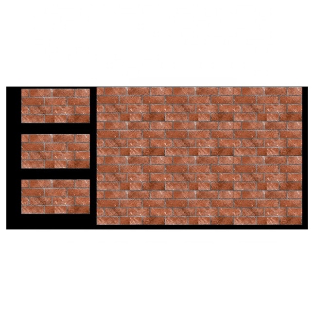 Hot Sale home decoration light thin cost saving rough flexible stone brick veneer tile look porcelain floor brick wall tile