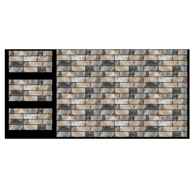 Hot Sale home decoration light thin cost saving rough flexible stone brick veneer tile look porcelain floor brick wall tile