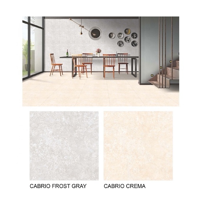 2022 Anti-bacterial Rustic Tile Flooring Ceramic 60x60 white horse Ceramic floor tiles for interior wall decoration