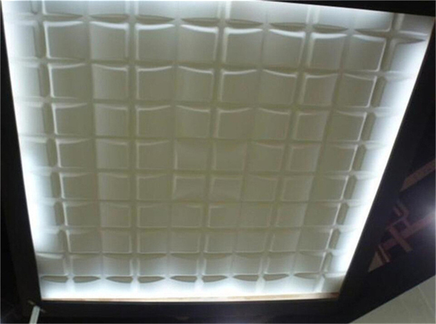 Good Quality Silver 3D LED Light Cover Eco-Friendly Public Wall Decoration 3D Wall Panels For Park