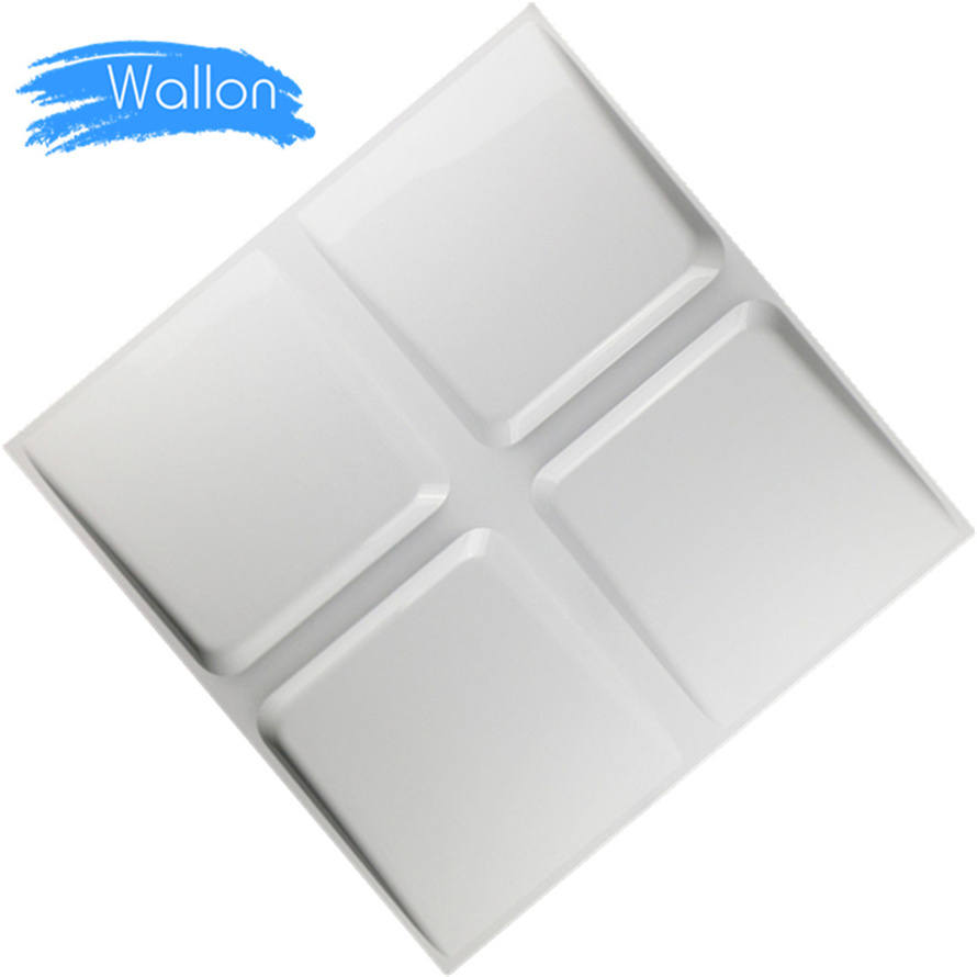 Good Quality Silver 3D LED Light Cover Eco-Friendly Public Wall Decoration 3D Wall Panels For Park