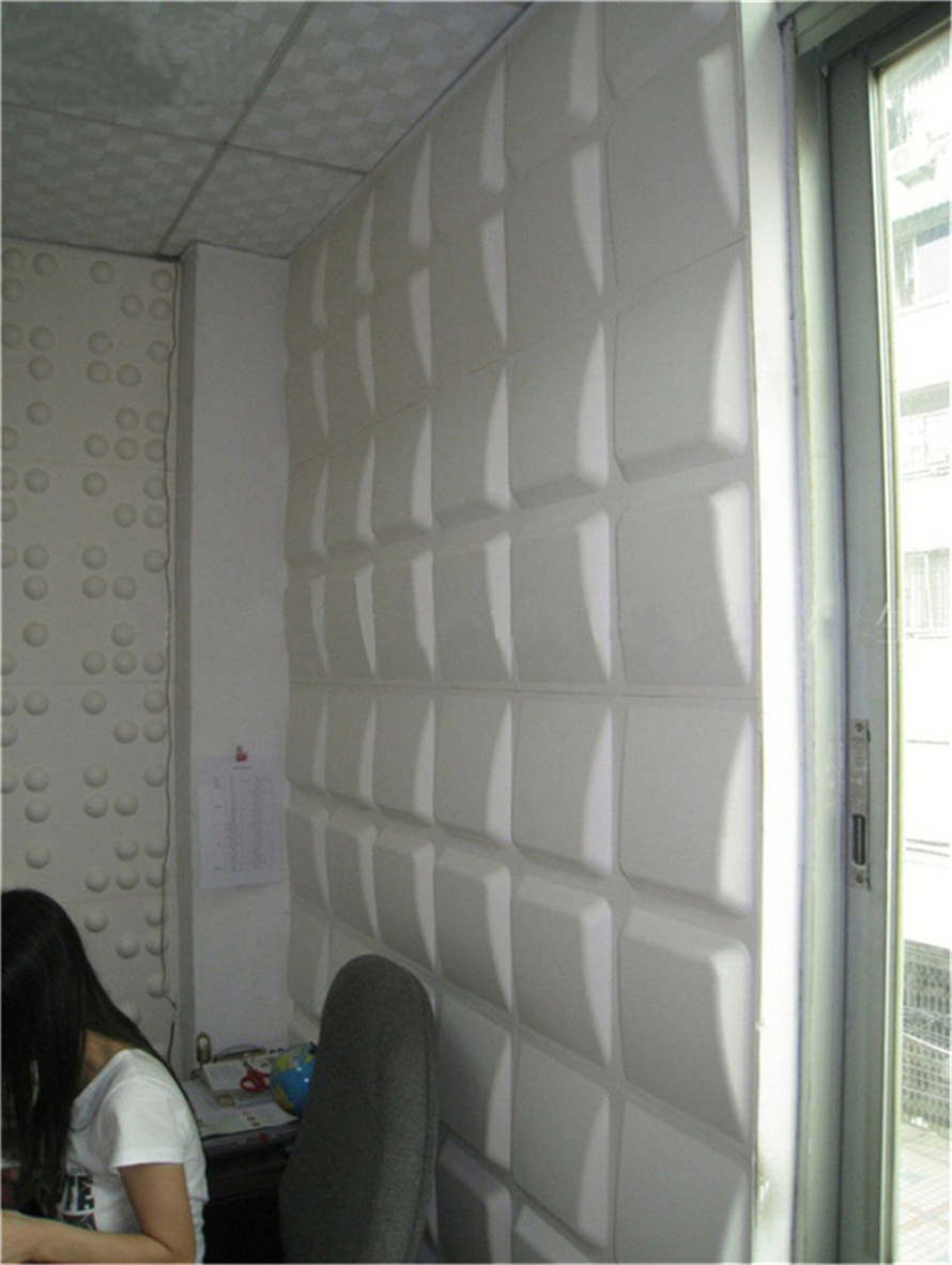 Good Quality Silver 3D LED Light Cover Eco-Friendly Public Wall Decoration 3D Wall Panels For Park