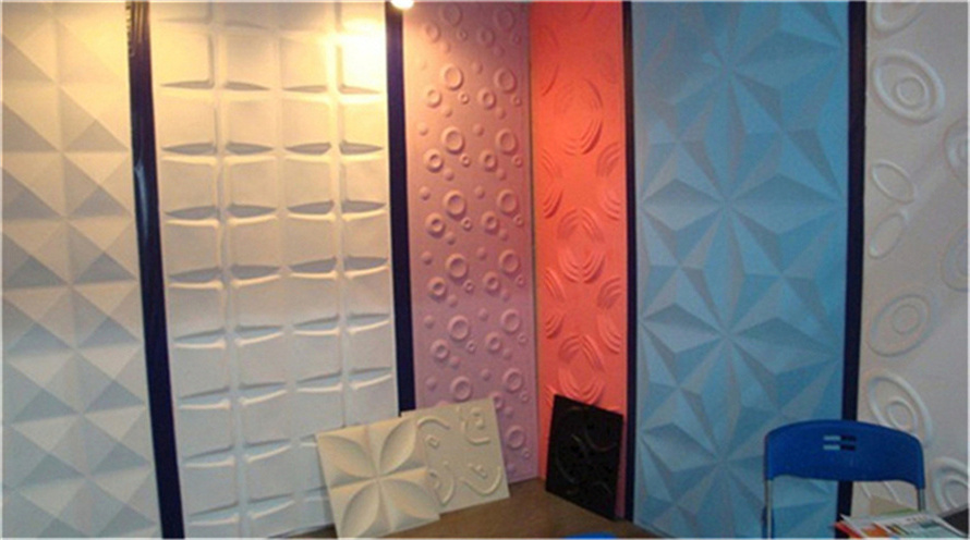 Good Quality Silver 3D LED Light Cover Eco-Friendly Public Wall Decoration 3D Wall Panels For Park