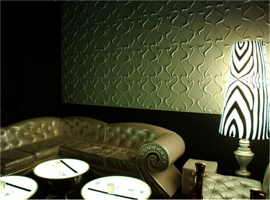 Easy To Install Silver 3D LED Light Cover Waterproof Mexico 3D Wall Panels Home Decoration