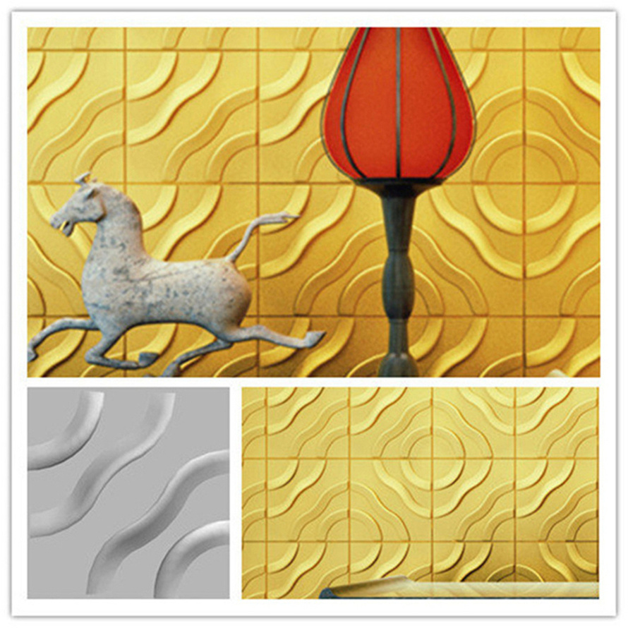 Wholesale Silver LED 3D Light Cover Decorative Wall Tiles 3D Wall Panels