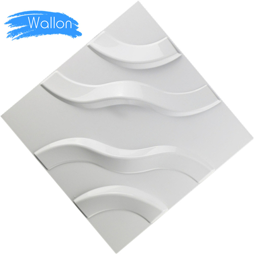 Wholesale Silver LED 3D Light Cover Decorative Wall Tiles 3D Wall Panels