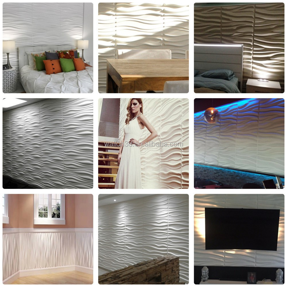 Dongguan Decorative PVC 3D Board / 3D Wall Panel from China