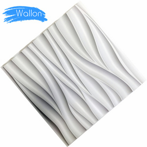 Durable 50cm*50cm 100%PVC Ceiling 3D Wall Panel Tile Wallpapers With Glue Factory Supply