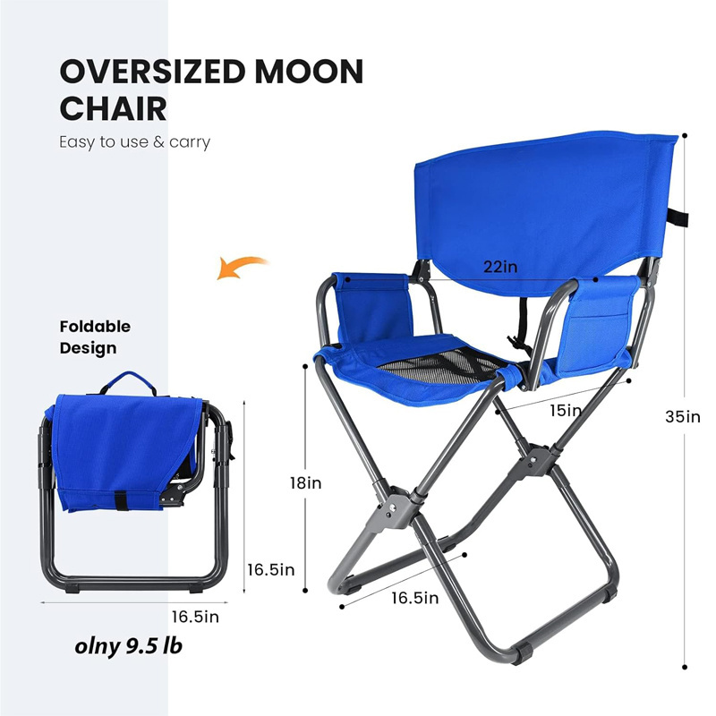 OEM Regiestuhl Silla De Director Portable Metal Makeup Outdoor Folding Camping Fishing Garden Beach Director Chairs