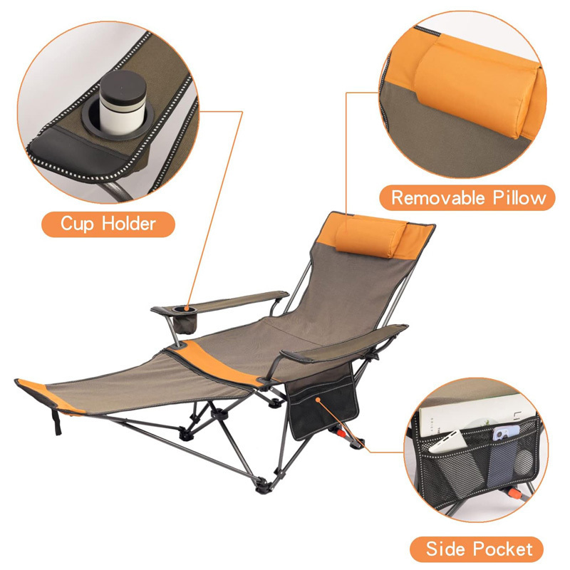 Folding Outdoor Lawn Camping Chairs Portable Camping Chair Ultralight Lightweight Comfy Camp Chairs for Adults