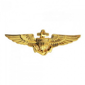 Fashionable Best Quality Whole Sale Hand Made Customized  Officers Metal Wings badges/ wing badges