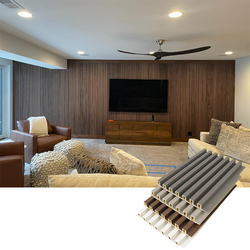 Bamboo Wood Decorative Pvc Panels Pet Charcoal Mirror Fiber Veneer Fiberboard Film Laminated Interior Wpc Indoor Wall Panel