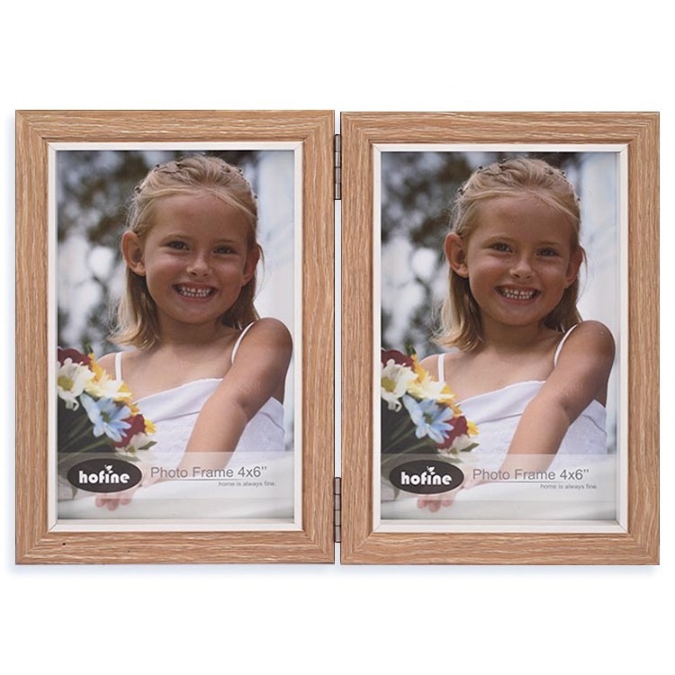 Little Fresh Style Combination Foldable Creative Photo Frame 4 * 6 ''x2  Picture Frame For Home Table Top