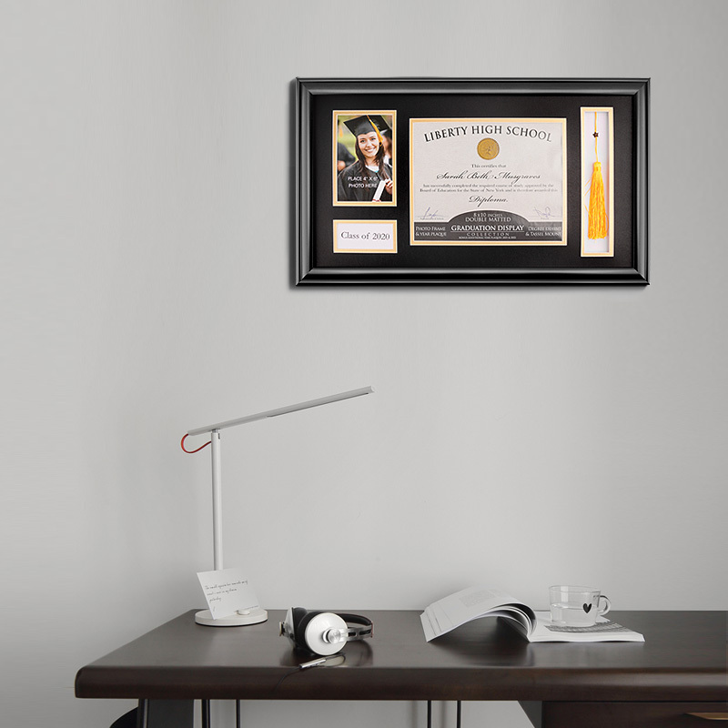 European and American Style Certificate Shadow Box Frame Diploma Frame With Tassel Holder