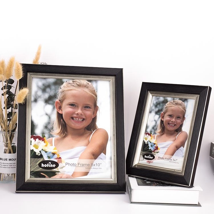 High Quality PS Photo Frame 5*7''/8*10'' Customize Poster Desktop Picture Photo Frame For Home Decor