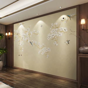 Chinese style flower bird wallpaper 3d wall mural print wall papers home decor