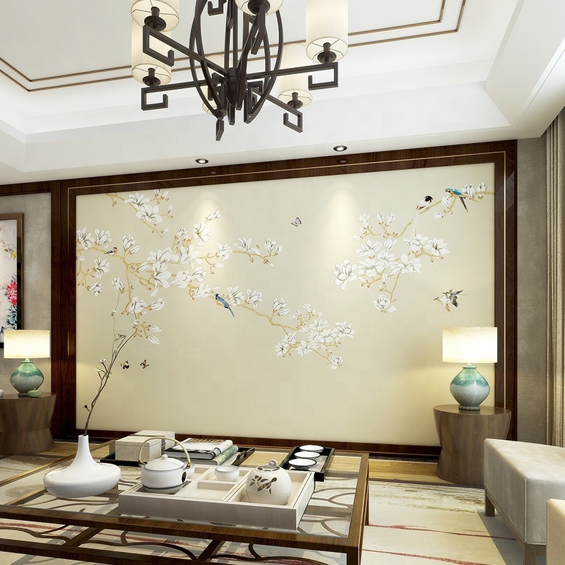 Chinese style flower bird wallpaper 3d wall mural print wall papers home decor