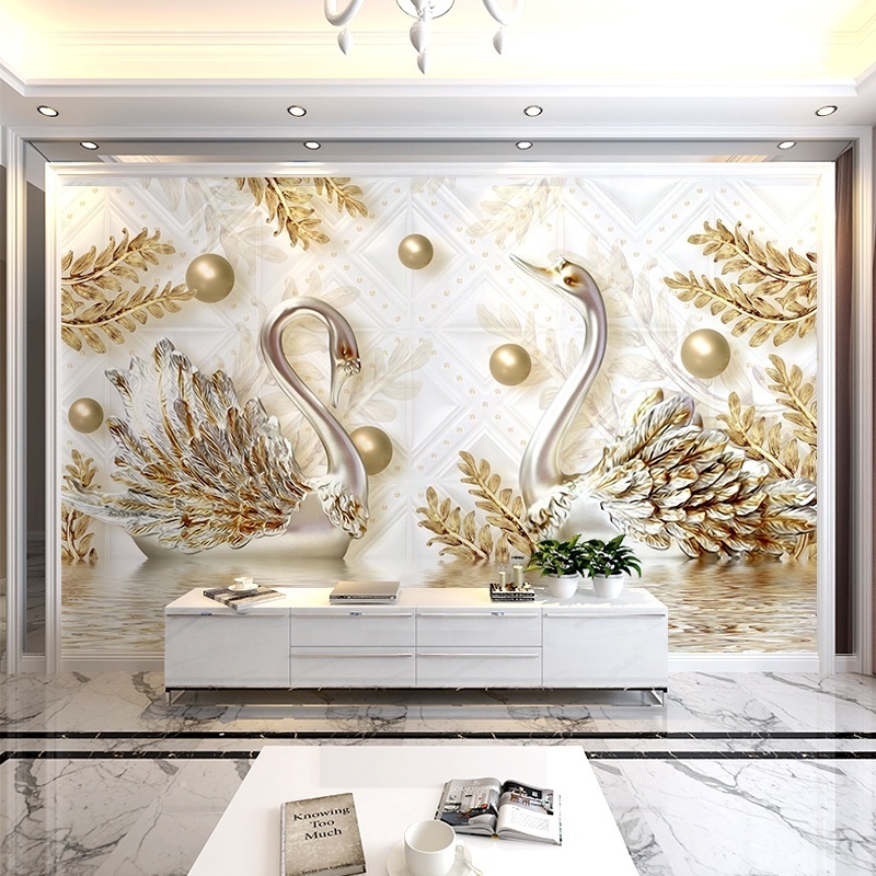 3d Jewelry wallpaper mural house restaurant decoration interior walls cornetto