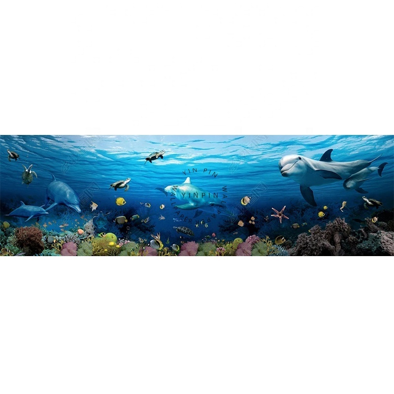 The bottom of the dreamy ocean adhesive wall 3d world wallpaper