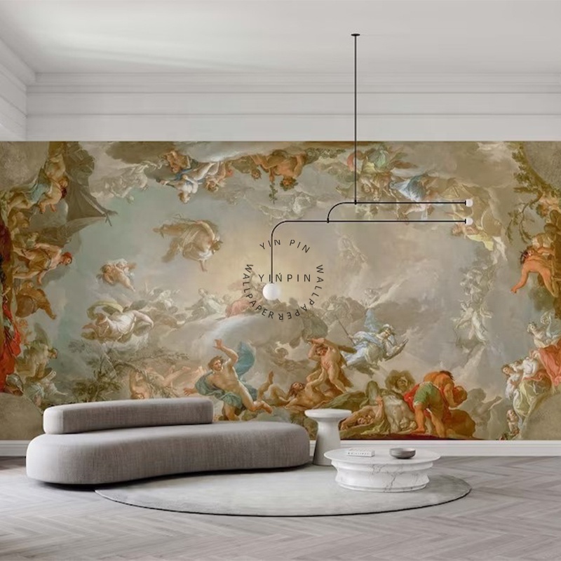 The painting of the fall of the Titan in the Olympian mythology during the Renaissance period 3d wallpaper