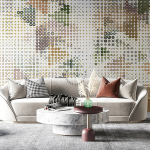 Polka dot craft adhesive wall 3d mural wallpaper for living room