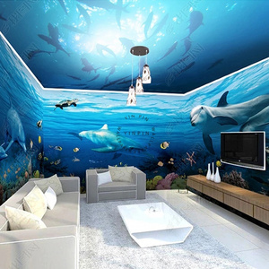 The bottom of the dreamy ocean adhesive wall 3d world wallpaper