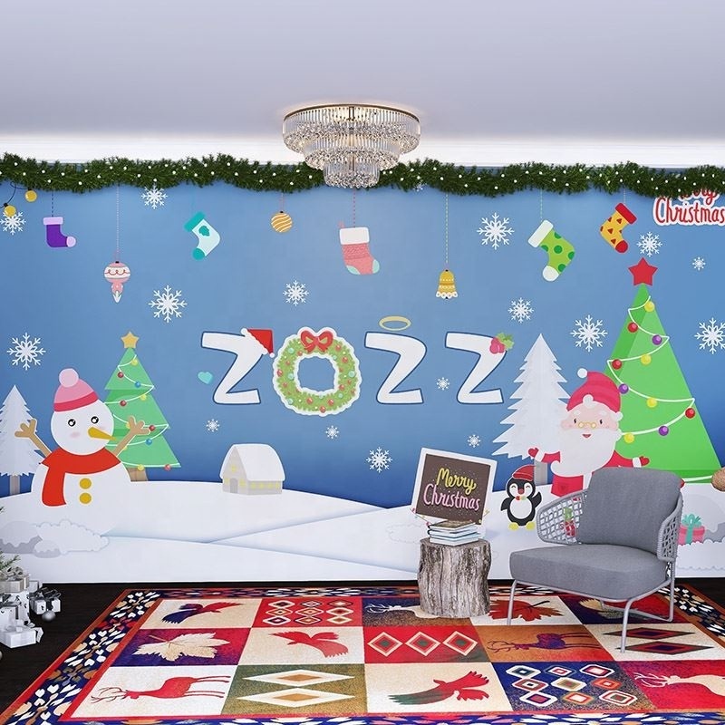 3d wall mural wallpaper Christmas Wall paper Home Decoration