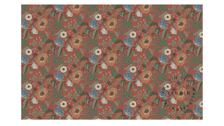 Perouges France Wallpaper Flowers French countryside flowers peel and stick wallpaper custom mural ...