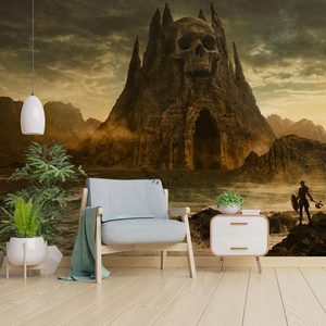 Fantasy Skull Castle Wallpaper  Wall Decal for Bedroom  Wall Murals for Living Room