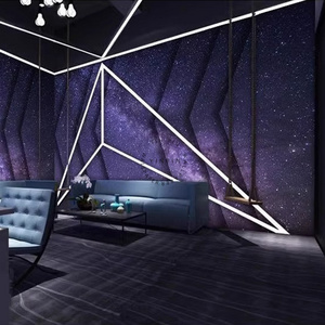 Blue and purple starry sky technology galaxy 3D wallpaper mural home decoration