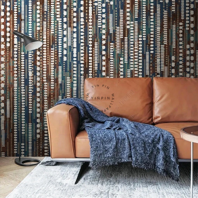 Fashionable circuit board polka dot home decoration 3d wallpaper mural