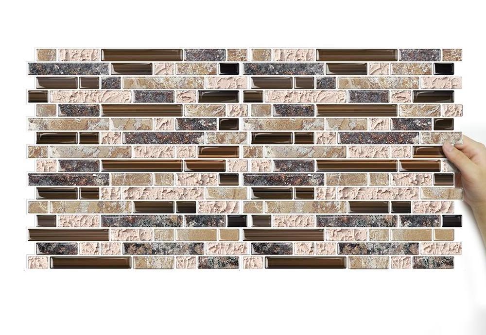 Self-adhesive Sticker 3D Brick Effect PU Gel Wall Paper for Home Decor 2019 Trend