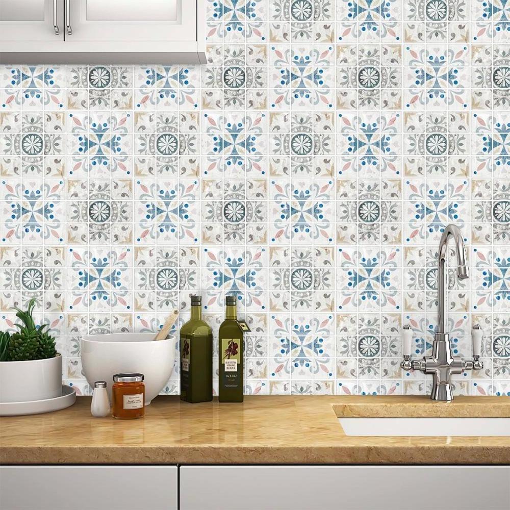 The new upgrade 3D Gel Mosaic Effect Self-Adhesive Splashback Tile Sticky Wall Tile Sticker for Kitchen/Bathroom