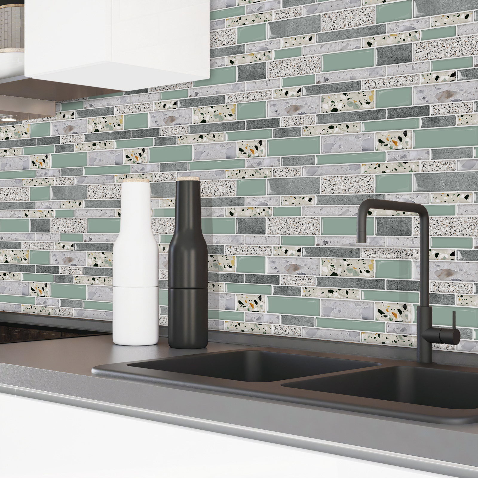 Peel And Stick Backsplash Wallpaper Kitchen Tile Self-adhesive 3d Wall Tiles 3d Pvc Wallpaper