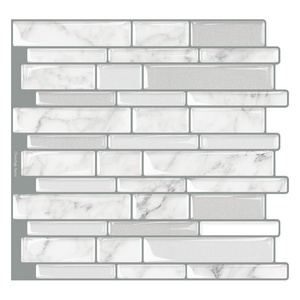 Crystal wall with white marble wallpaper easy to clean and install wallpaper marble shower wall