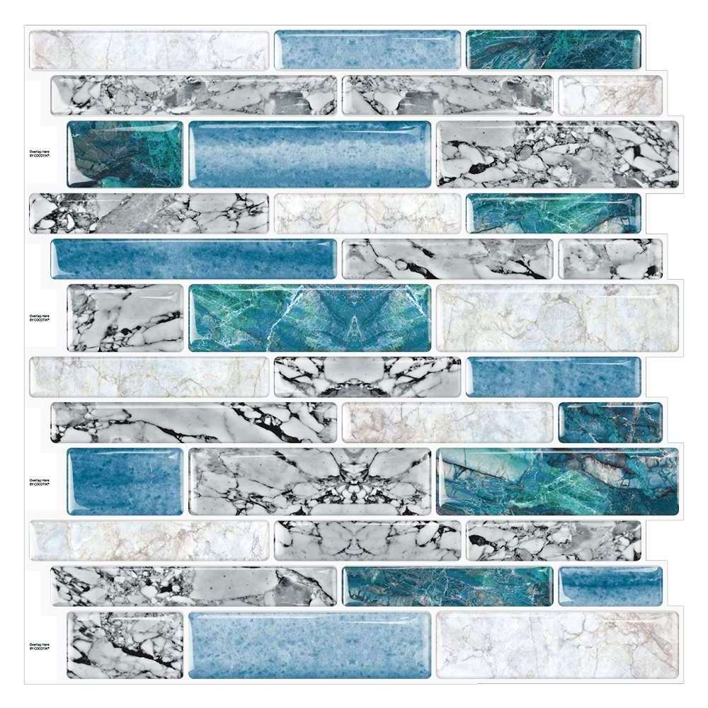 Factory Supply Self Adhesive Wallpaper Backsplash Tiles For Kitchen And Bathroom 3d Wall Tile Peel And Stick Tile