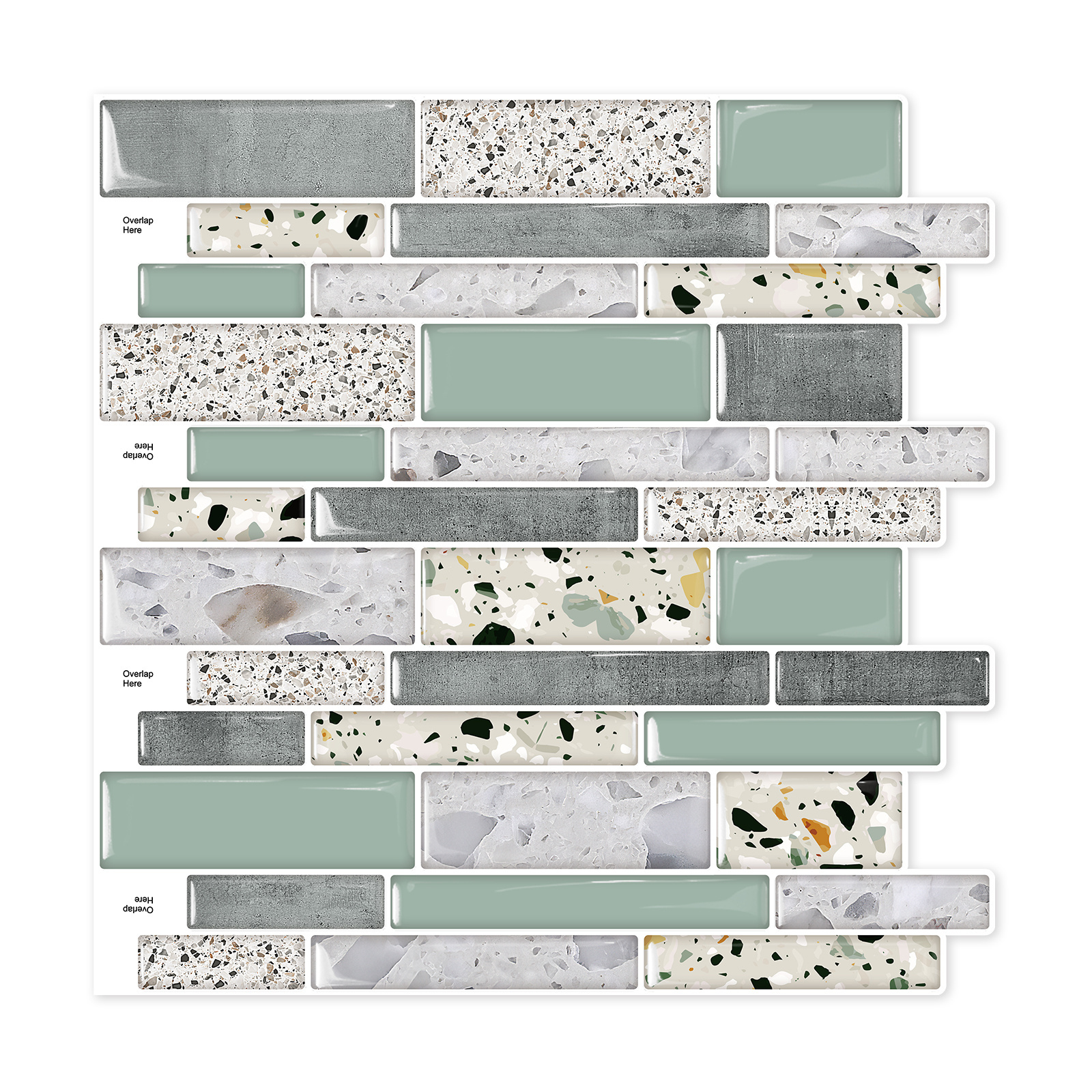 Peel And Stick Backsplash Wallpaper Kitchen Tile Self-adhesive 3d Wall Tiles 3d Pvc Wallpaper