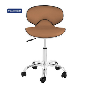 Wallybeauty modern pedicure SPA nail shop tech chair rotating salon stool chair for nail tech