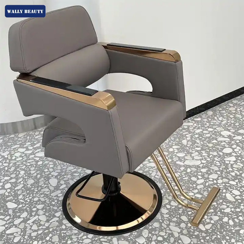 Wallybeauty Salon Styling Chair Reclining Salon Chair Hydraulic Recliner Hairdressing Chair