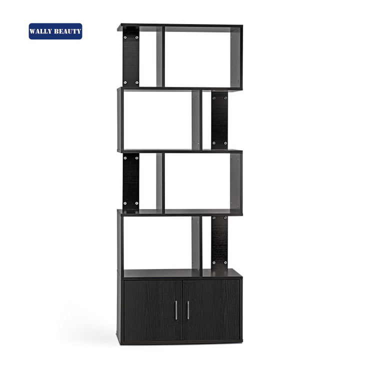 Wallybeauty Cheap Price Hair Salon Furniture MDF Tall Display Rack