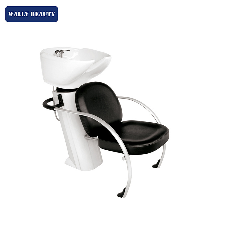 Wally Beauty wholesales good shampoo chair   antique beauty  saloon shampoo chair adult chair comfortable with basin bowl