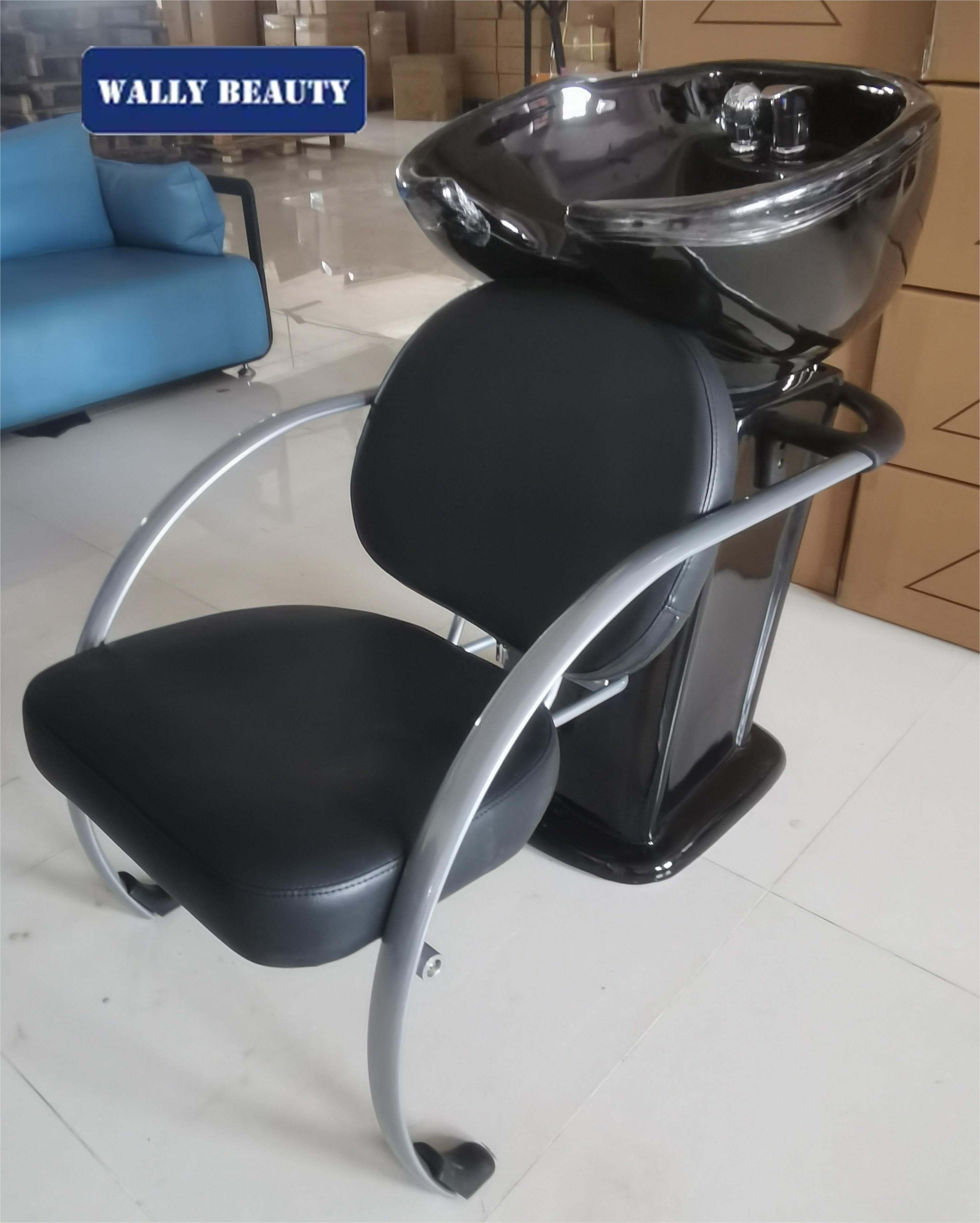 Wally Beauty wholesales good shampoo chair   antique beauty  saloon shampoo chair adult chair comfortable with basin bowl