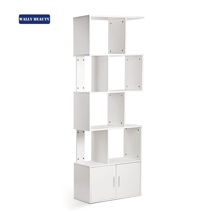 Wallybeauty Cheap Price Hair Salon Furniture MDF Tall Display Rack