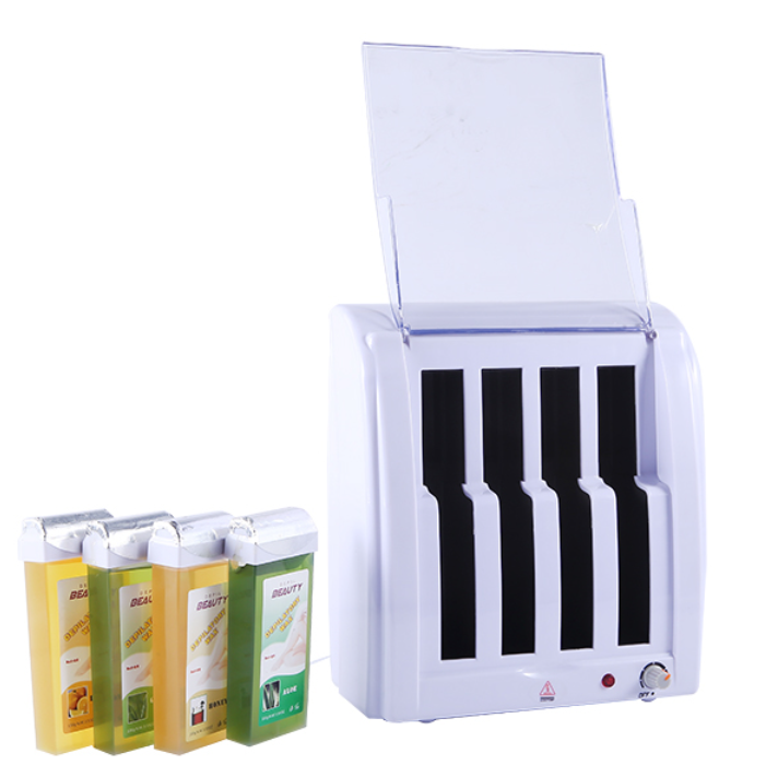 Hot Sale 4 Cartridges Roll on Wax Warmer Hair Removal Depilatory Wax Heater