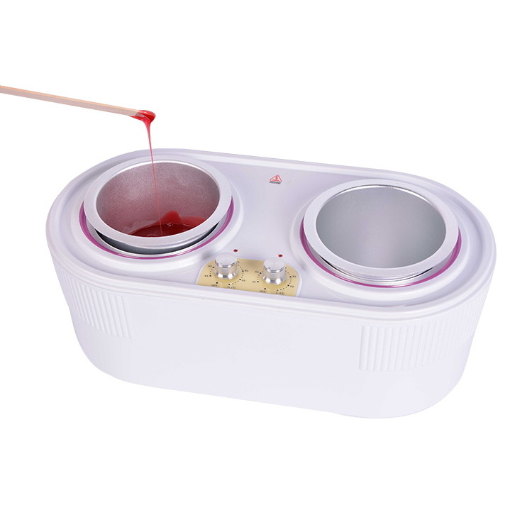 Wallybeauty Double Pot 350W Wax Heater Paraffin Wax Warmer Professional Depilatory Hair Removal Wax heater