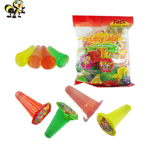 2023 Delicious sweet bonbons jelly fruit jelly candy Cup Assorted Mini Fruit Jelly